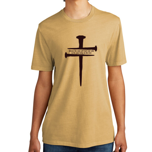 2 Peter 2:24 - Unisex Mineral Dye Organic Cotton Tee Thumbnail