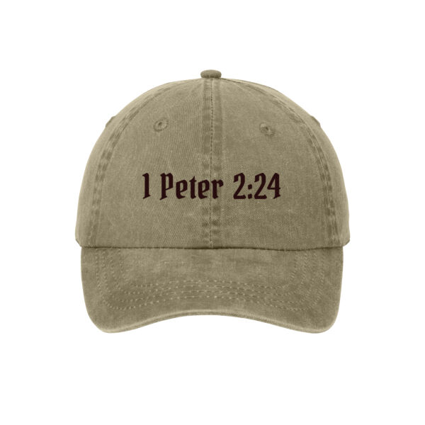1 Peter 2:24 - Pigment Dyed Cap Thumbnail